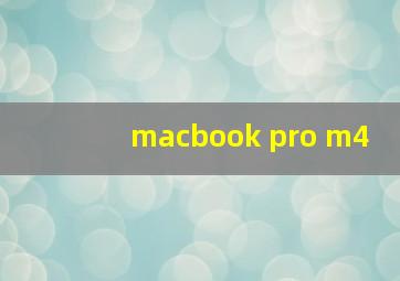 macbook pro m4